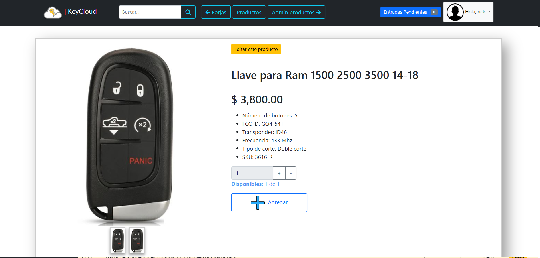 Captura 1 - Dashboard