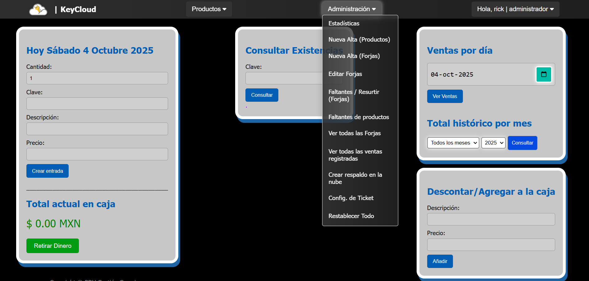 Captura 2 - Inventario