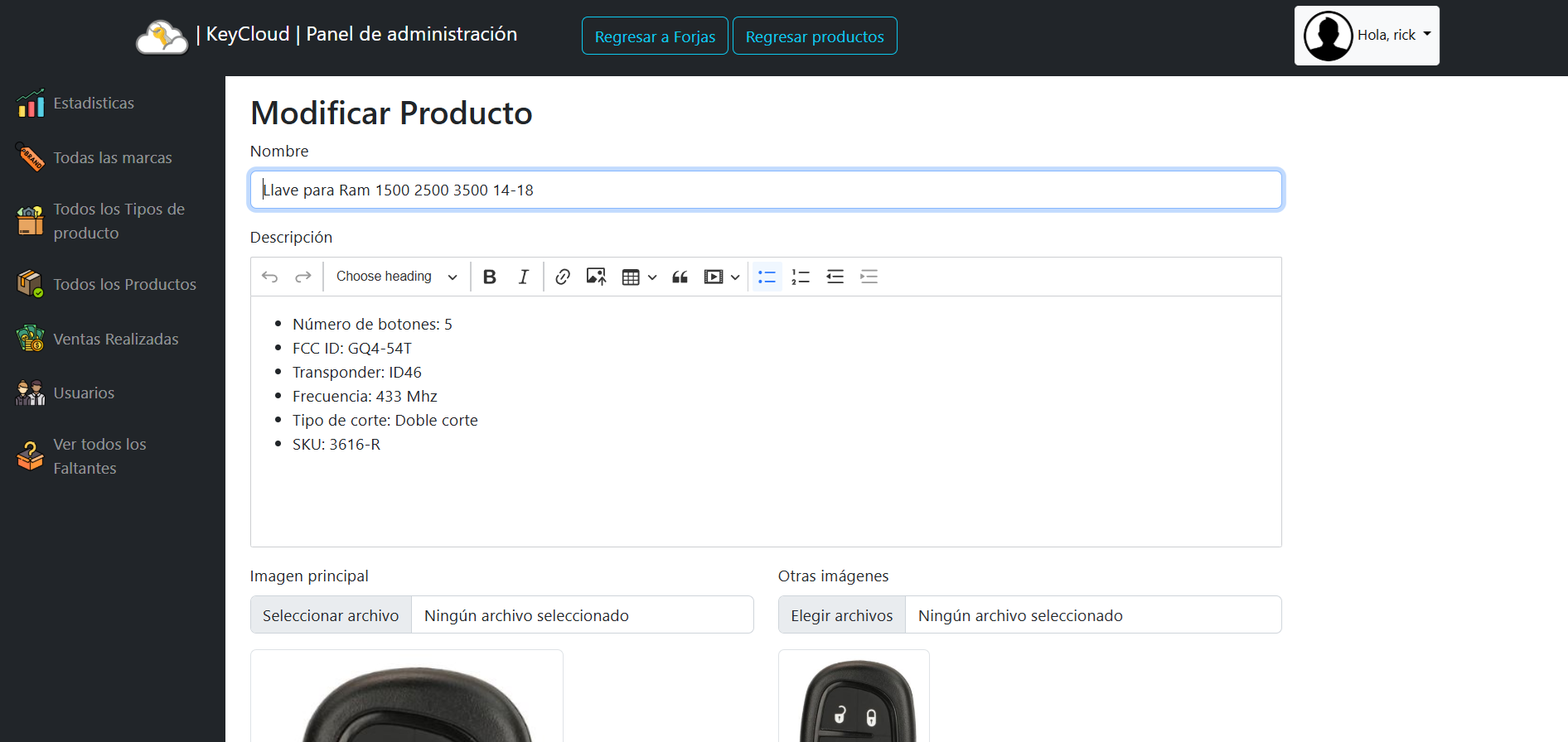 Captura 4 - Estadísticas